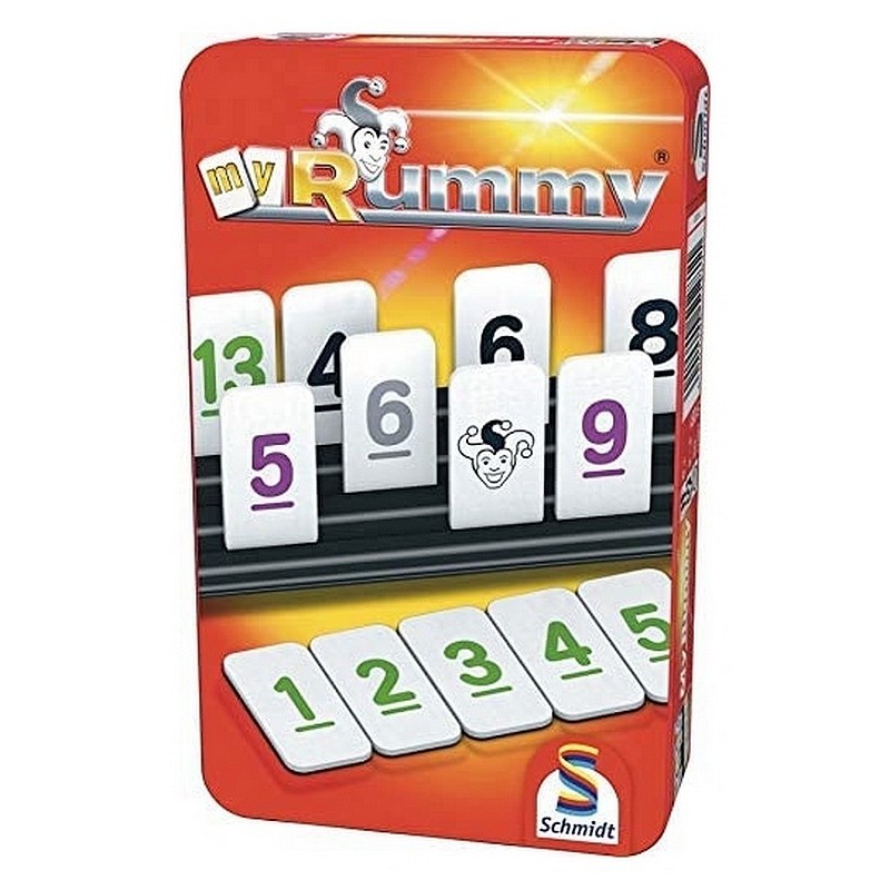 Jeu my rummy boite metal rummikub de voyage 