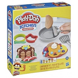 CREPES SAUTEES PANCAKES AVEC 8 POTS PATE A MODELER PLAYDOH-LiloJouets-Morbihan-Bretagne