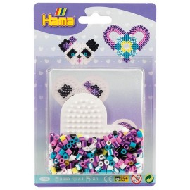 BLISTER PM PANDA COEUR ET 350 PERLES HAMA MIDI-LiloJouets-Morbihan-Bretagne