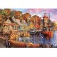 Puzzle coucher soleil sur port 5000 pieces-lilojouets-morbihan-bretagne