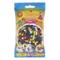 SACHET 1000 PERLES 6 COULEURS BASE - PERLES A REPASSER HAMA MIDI