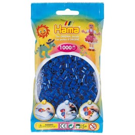 SACHET 1000 PERLES HAMA BLEU MARINE-LiloJouets-Morbihan-Bretagne