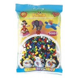 SACHET 3000 PERLES HAMA 6 COULEURS-LiloJouets-Morbihan-Bretagne