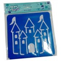 LOT 6 POCHOIRS PRINCESSES ET CHEVALIERS 15X15CM