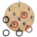 CIBLE BOIS 29CM AVEC ANNEAUX