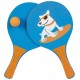 2 raquettes beach ball bois enfant doggy surf 33cm avec balle-lilojouets-morbihan-bretagne