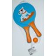 2 raquettes beach ball bois enfant doggy surf 33cm avec balle-lilojouets-morbihan-bretagne