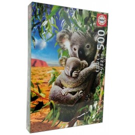 PUZZLE KOALA ET SON BEBE 500 PIECES-LiloJouets-Morbihan-Bretagne