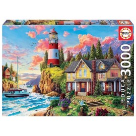 PUZZLE PHARE DE L'OCEAN 3000 PIECES-LiloJouets-Morbihan-Bretagne