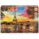 Puzzle coucher de soleil a paris 3000 pieces-lilojouets-morbihan-bretagne