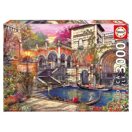 PUZZLE ROMANCE A VENISE 3000 PIECES-LiloJouets-Morbihan-Bretagne