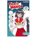 TRACE MANGA ECOLIERE 2 POCHOIRS 30X21CM