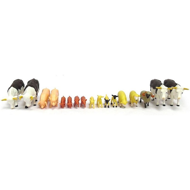 KATELUO Animaux de la Ferme, 12pcs Mini Figurines Danimauxde la Fer