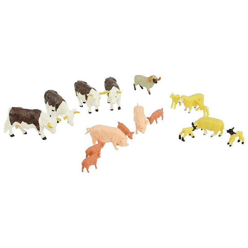 KATELUO Animaux de la Ferme, 12pcs Mini Figurines Danimauxde la Fer