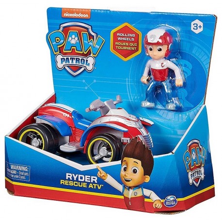 Figurine ryder avec vehicule pat patrouille 