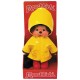 Peluche monchhichi 20cm avec cire jaune bottes rouges-lilojouets-morbihan-bretagne