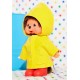 Peluche monchhichi 20cm avec cire jaune bottes rouges-lilojouets-morbihan-bretagne