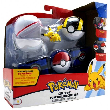 CEINTURE DRESSEUR POKE BALL POKEMON CLIP N GO-LiloJouets-Morbihan-Bretagne