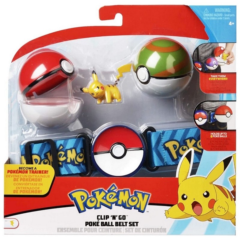 Figurines Ceinture de Dresseur avec Poké ball - Goinfrex Pokémon - UltraJeux