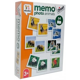 JEU MEMO PHOTO ANIMAUX V2 54 PIECES-LiloJouets-Morbihan-Bretagne