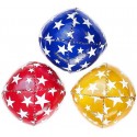 FILET 3 BALLES JONGLAGE 80G JUNIOR - BLEU ROUGE JAUNE 6CM - BALLES ANTI-STRESS