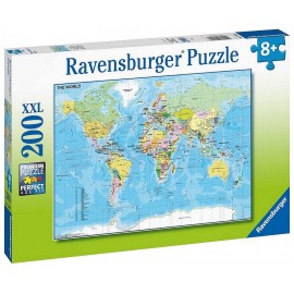 PUZZLE CARTE DU MONDE 200 PIECES XXL-LiloJouets-Morbihan-Bretagne