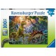 Puzzle oasis des dinosaures 100 pieces xxl-lilojouets-morbihan-bretagne