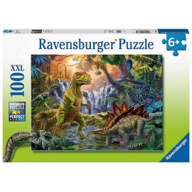 PUZZLE OASIS DES DINOSAURES 100 PIECES XXL-LiloJouets-Morbihan-Bretagne