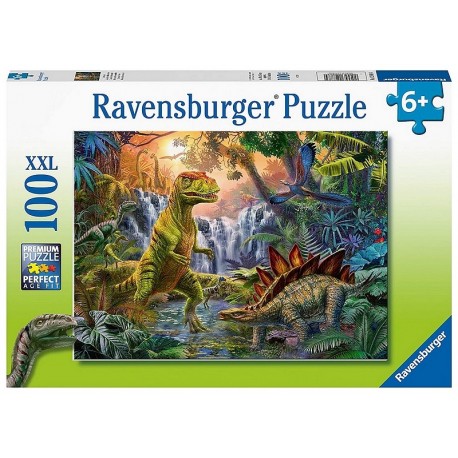 PUZZLE OASIS DES DINOSAURES 100 PIECES XXL-LiloJouets-Morbihan-Bretagne