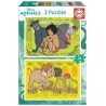 PUZZLE LIVRE DE LA JUNGLE 2X48 PIECES-LiloJouets-Morbihan-Bretagne