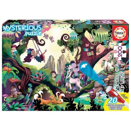 PUZZLE MYSTERIEUX FORET ENCHANTEE 200 PIECES-LiloJouets-Morbihan-Bretagne