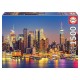 Puzzle manhattan la nuit 1500 pieces-lilojouets-morbihan-bretagne