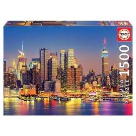 PUZZLE MANHATTAN LA NUIT 1500 PIECES-LiloJouets-Morbihan-Bretagne