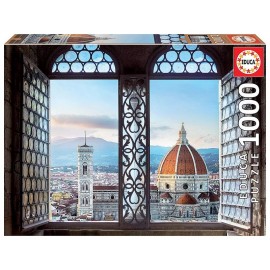 PUZZLE VUE DE FLORENCE ITALIE 1000 PIECES-LiloJouets-Morbihan-Bretagne