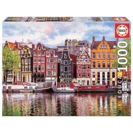 PUZZLE MAISONS DANSANTES AMSTERDAM 1000 PIECES-LiloJouets-Morbihan-Bretagne