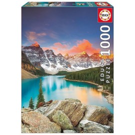 PUZZLE LAC MORAINE CANADA 1000 PIECES-LiloJouets-Morbihan-Bretagne