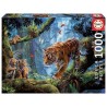 PUZZLE TIGRES SUR ARBRE 1000 PIECES-LiloJouets-Morbihan-Bretagne