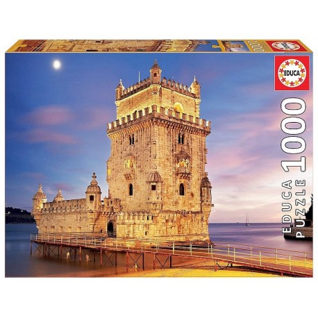 PUZZLE TOUR DE BELEM LISBONNE PORTUGAL 1000 PIECES-LiloJouets-Morbihan-Bretagne