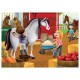 Puzzle dessins chevaux 2x48 pieces-lilojouets-morbihan-bretagne