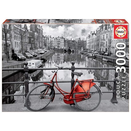 PUZZLE AMSTERDAM 3000 PIECES-LiloJouets-Morbihan-Bretagne