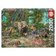 Puzzle jungle africaine 2000 pieces-lilojouets-morbihan-bretagne