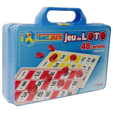 LOTO 48 CARTONS VALISETTE ET 90 PIONS-LiloJouets-Morbihan-Bretagne