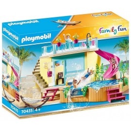 70435 BUNGALOW AVEC PISCINE PLAYMOBIL FAMILY FUN-LiloJouets-Morbihan-Bretagne