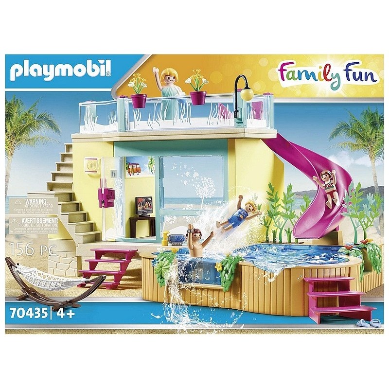 70435 bungalow avec piscine playmobil family fun 