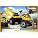 Tracteur builder max et remorque jaune-lilojouets-morbihan-bretagne