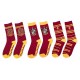 Lot 3 paires de chaussettes gryffindor harry potter-lilojouets-morbihan-bretagne