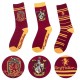 Lot 3 paires de chaussettes gryffindor harry potter-lilojouets-morbihan-bretagne