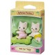 Jumeaux chat soie sylvanian families-lilojouets-morbihan-bretagne