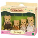 FAMILLE OURS - 4 FIGURINES SYLVANIAN FAMILIES