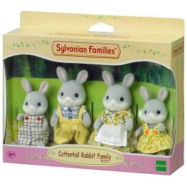 FAMILLE LAPIN GRIS SYLVANIAN FAMILIES-LiloJouets-Morbihan-Bretagne